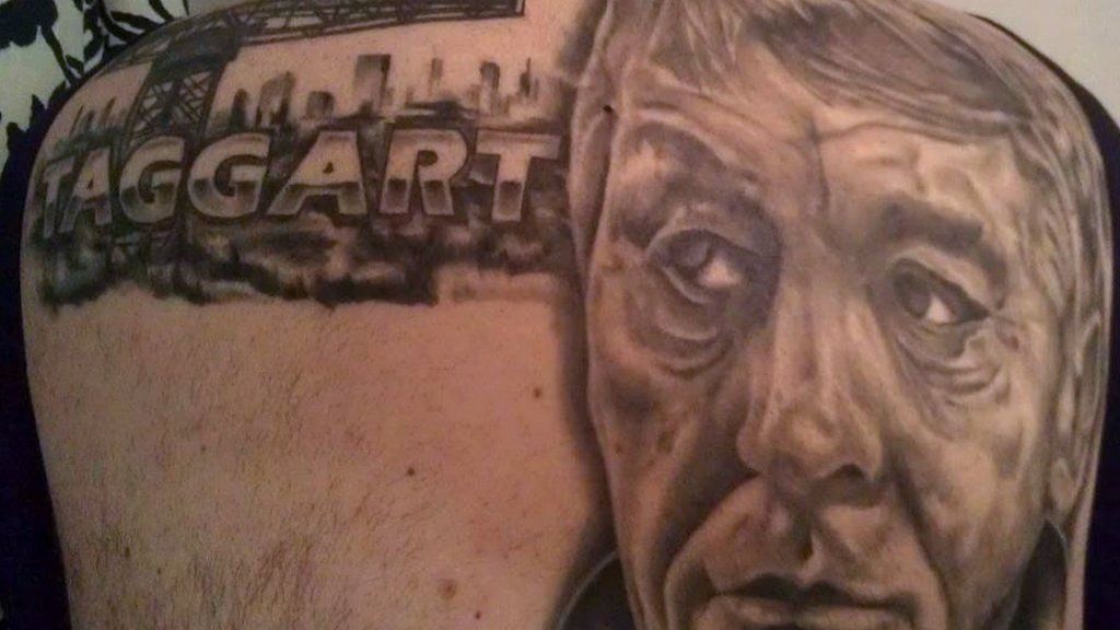 giant taggart tattoo wins scottish award bbc news giant taggart tattoo wins scottish award bbc news