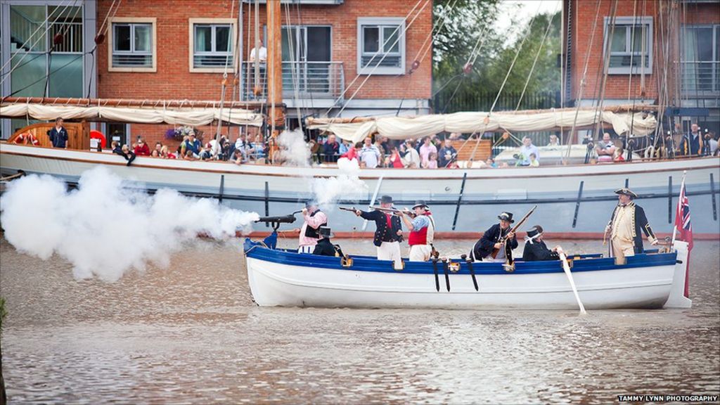 Tall ships arrive in Gloucester for bank holiday festival BBC News