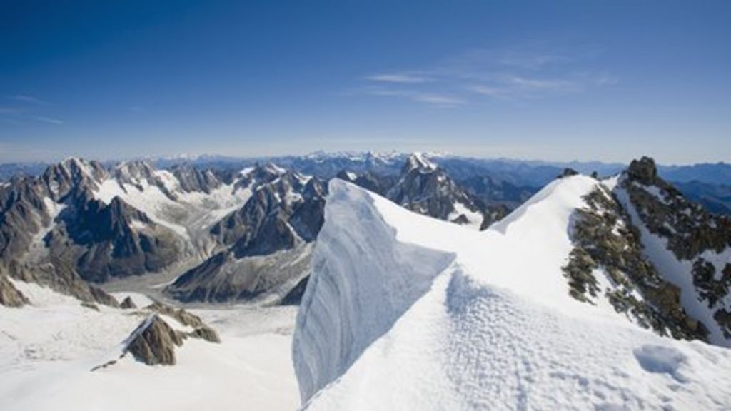 Alpine glaciers 'protect mountain peaks from erosion' BBC News