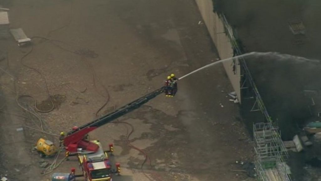 Fire rages at Avon and Somerset police gun range BBC News