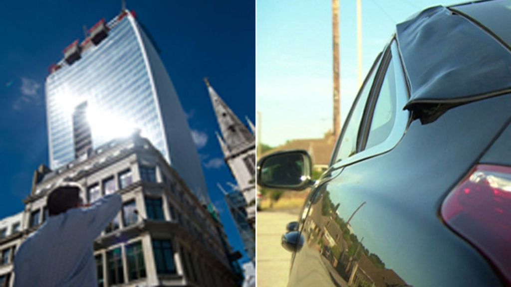 London skyscraper Walkie Talkie melts parts of Jaguar car BBC News