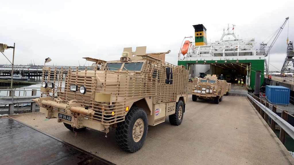 british-army-vehicles-return-from-afghanistan-bbc-news