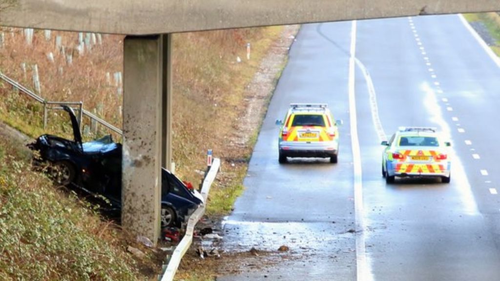 M4 Swansea crash Four people in hospital BBC News