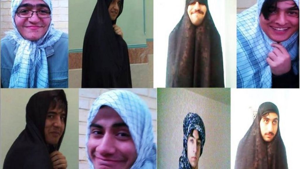 Bbctrending Why Are Men Wearing The Hijab In Iran Bbc News