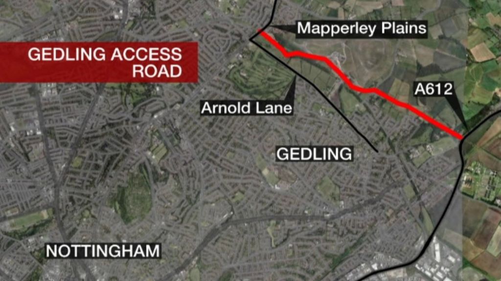 Gedling village relief road plans approved BBC News