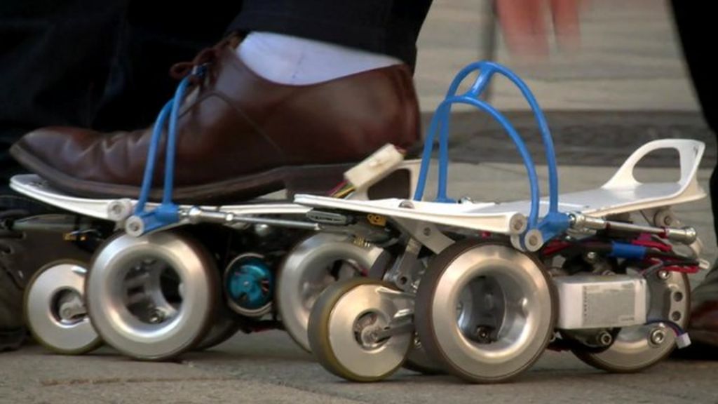 Consumer Electronics Show Electric roller skates 'save time' BBC News