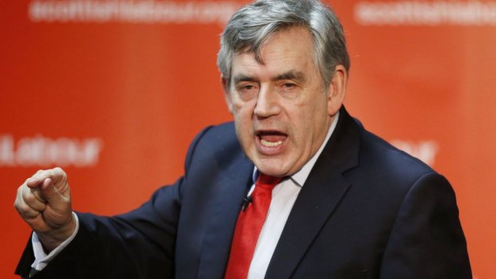 Gordon Brown attacks Cameron and SNP