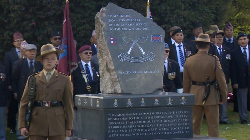 Memorial to fallen Gurkhas dedicated