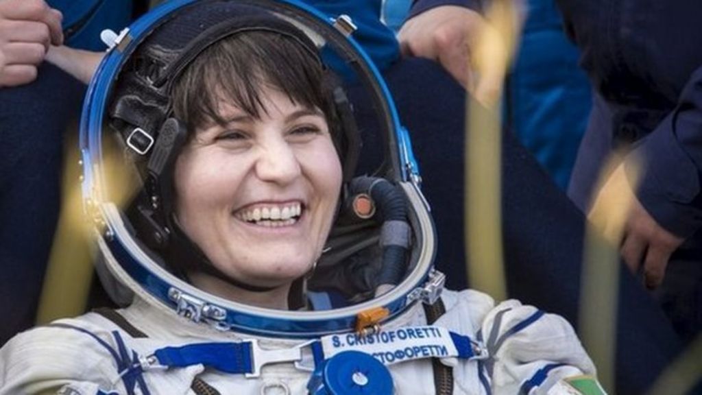 Space station astronauts land safely