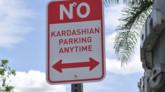No Kardashian parking sign