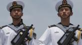 Crew members of the Chinese Navy