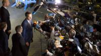 Eurogroup Jeroen Dijsselbloem speaks to reporters at end of finance ministers meeting. 12 July 2015