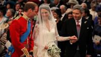 Prince William, Kate Middleton and her father Michael