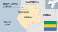 Map of Gabon