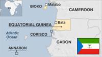 Map of Equatorial Guinea