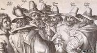 Guy Fawkes and conspirators of the Gunpowder Plot