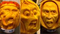 Carved pumpkins