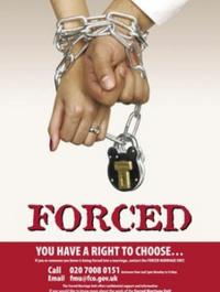Forced marriage poster