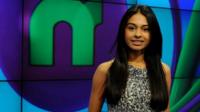 Newsround presenter Nel Hedayat