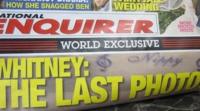 National Enquirer Whitney last photo front page splash