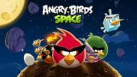 A promotional image for Angry Birds Space shows the popular bird characters resting on an asteroid wearing laser goggles!