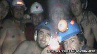 Miners from the San Jose mine