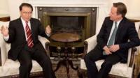 Chinese Communist Party official Li Changchun and David Cameron in Downing Street