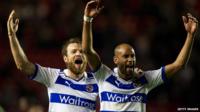 Reading celebrating promotion