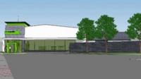 An artist's impression of plans for the Co-operative store in Machynlleth