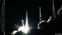 Space station rocket takes off