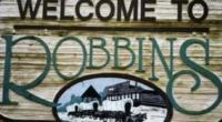 Welcome to Robbins sign