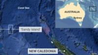 Sandy Island map