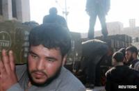 Photograph published by opposition activists purportedly showing ammunition captured at 46th Regiment base near Aleppo (22 November 2012)