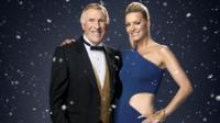 Sir Bruce Forsyth and Tess Daly