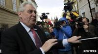Czech presidential candidate Milos Zeman
