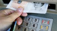 Money being withdrawn