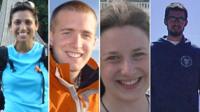 Rachel Majumdar, Christopher Bell, Una Finnegan agus Tom Chesters