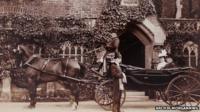James Harvey a Marian Insole y tu allan i Gwrt Insole tua 1899