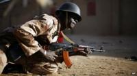 Malian soldier in Gao on 10/2/13