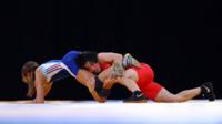 Women wrestling at the Olympic games