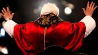 Pope Benedict's back, April 2006