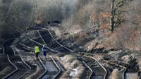 Landslip damages railway tracks in South Yorkshire