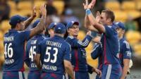 England players celebrate Twenty20 victory