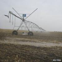 Agriculture sprinkler system (Image: Reuters)