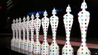 Brit Award trophies