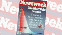 Cover of Newsweek magazine from June 1986, with the headline "The Marriage Crunch"
