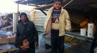 Child at a stall at the Zaatari refugee camp