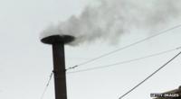 White smoke from the chimney in 2005