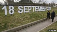 Sign saying 18 September
