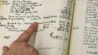 F Scott Fitzgerald ledger